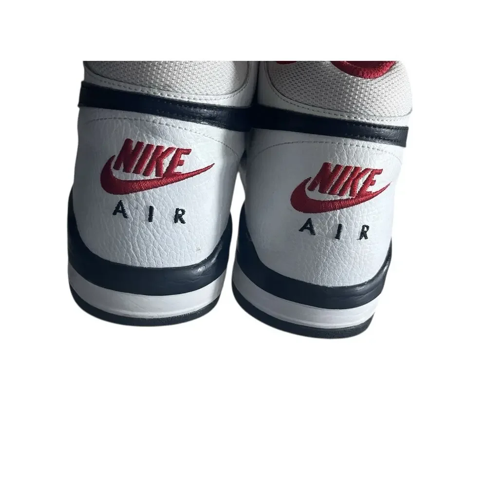 Nike Air Flight Legacy Men’s 8.5 Legacy White Red Sneakers High Tops Streetwear